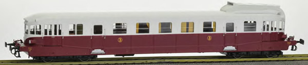 REE Modeles MB-118 - French Renault Railcar Class VH X-2326 ex-ETAT BATIGNOLLES, Ruby-Grey, Era III - ANALOG DC